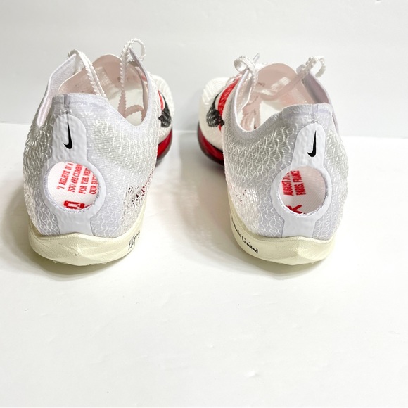 Nike Air Zoom Victory Eliud Kipchoge Distance Spikes FJ0668-100 White Red - Picture 6 of 7